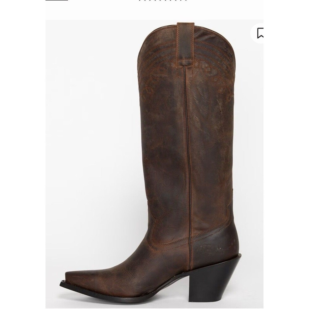 Demo Try on Shyanne Women's Charlene Tall Western Boots Brown Size 8.5 Cowboy - Picture 11 of 12
